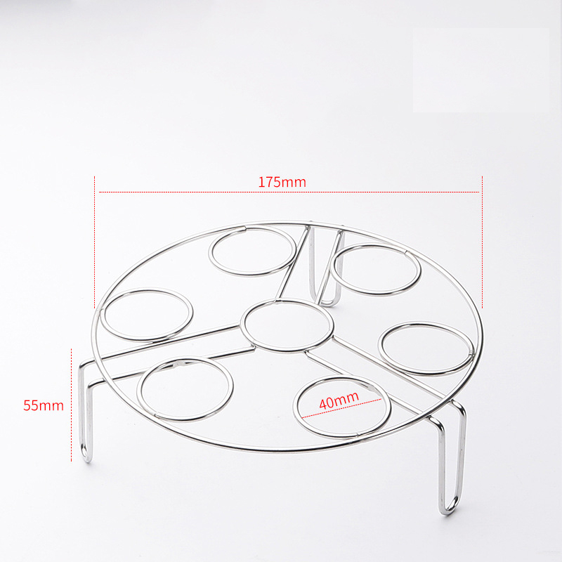 Combo 2 Giá Inox hấp trứng,hấp thức ăn đa năng làm bằng inox 304,Màu Inox nguyên bản càng dùng cang sáng - Giá hấp Inox Nướng Trứng Thực Phẩm