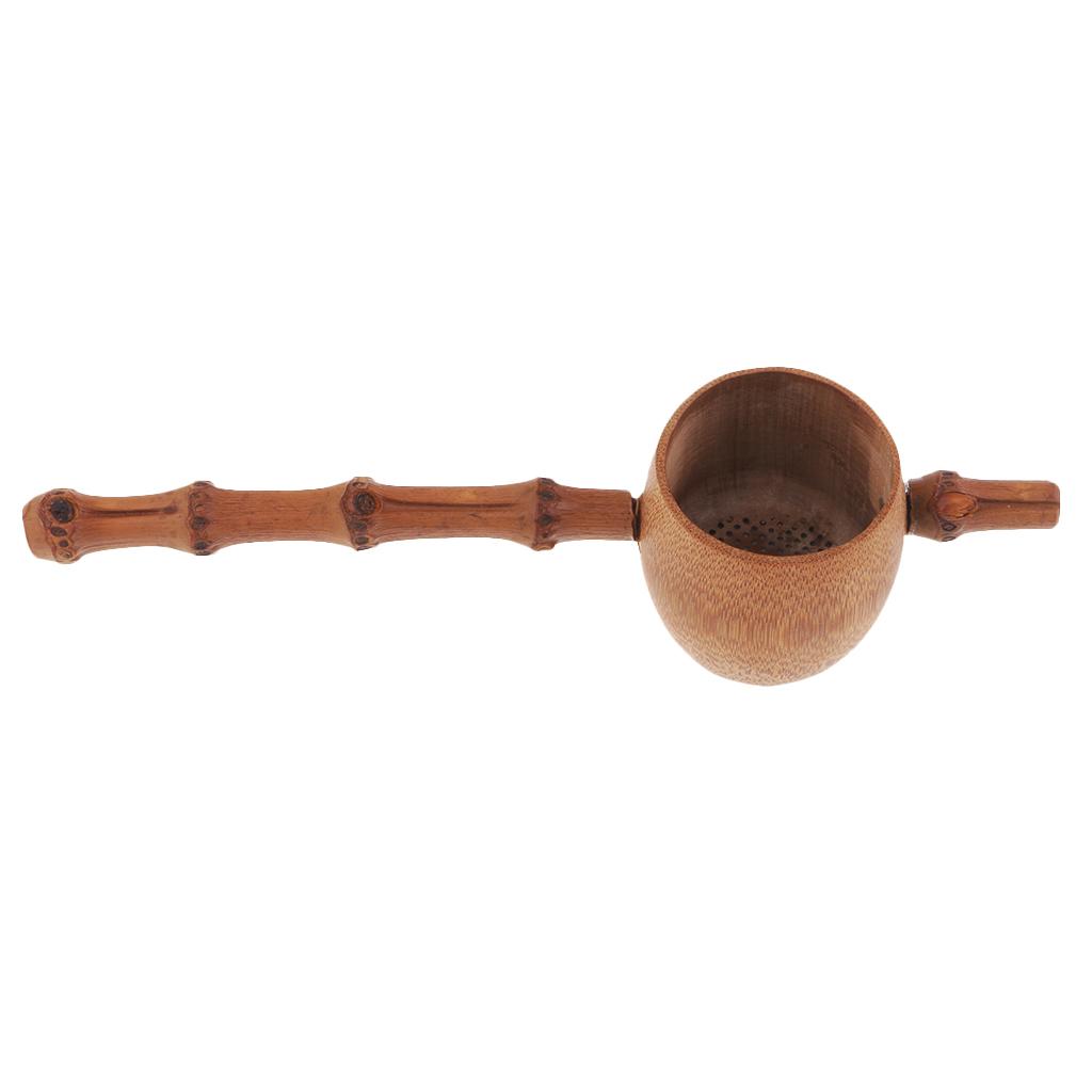 2x Bamboo Tea Strainer Infuser Tea Filter Punch
