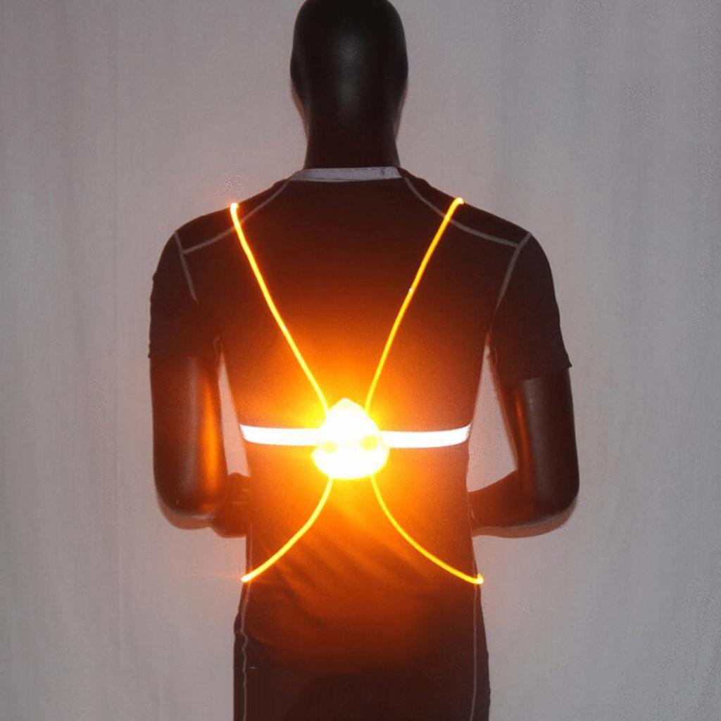 Reflective Vest Adjustable Safety High Visibility Belt for Running Jogging Walking Cycling