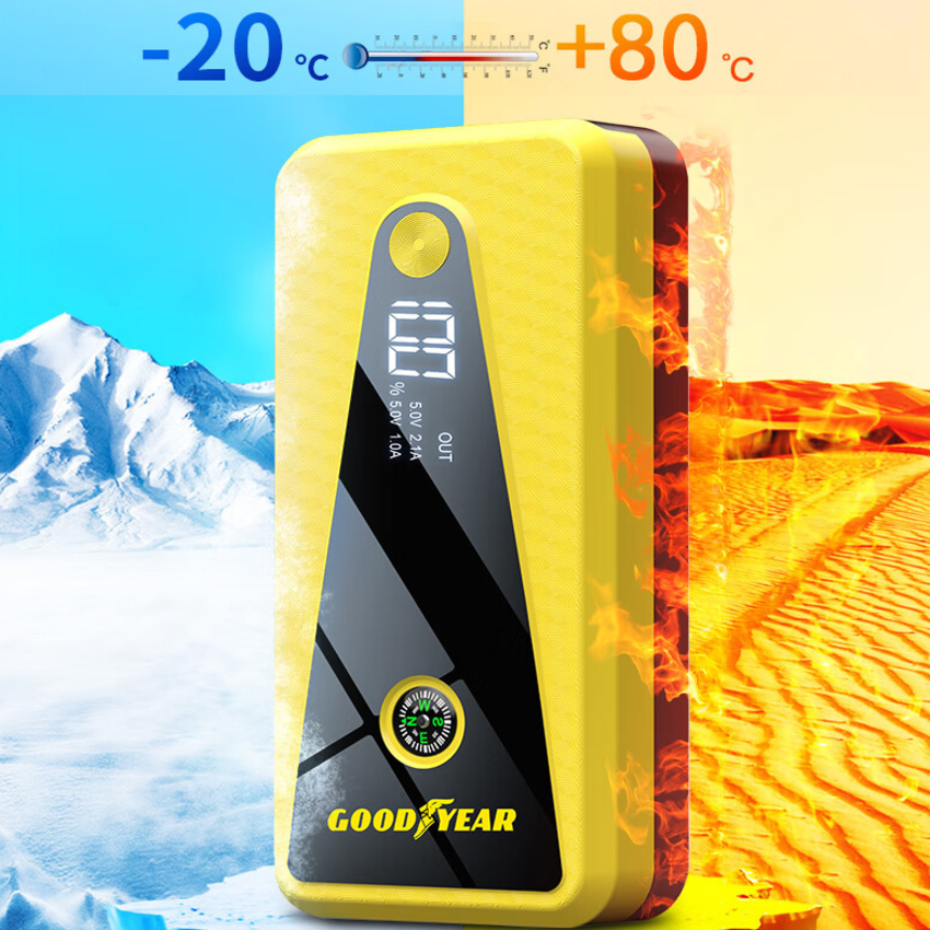 Bộ kích điện ô tô 12V/800A , kiêm pin sạc dự phòng 12000mAh Goodyear GY-2626