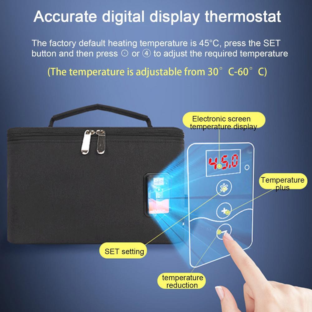 Di Động Dung Lượng Lớn Xe Sữa Bình Ăn Bột Cho Bé Du Lịch Ngoài Trời Ấm Chén Nóng Lạnh Trẻ Sơ Sinh Bình Cách Nhiệt Túi