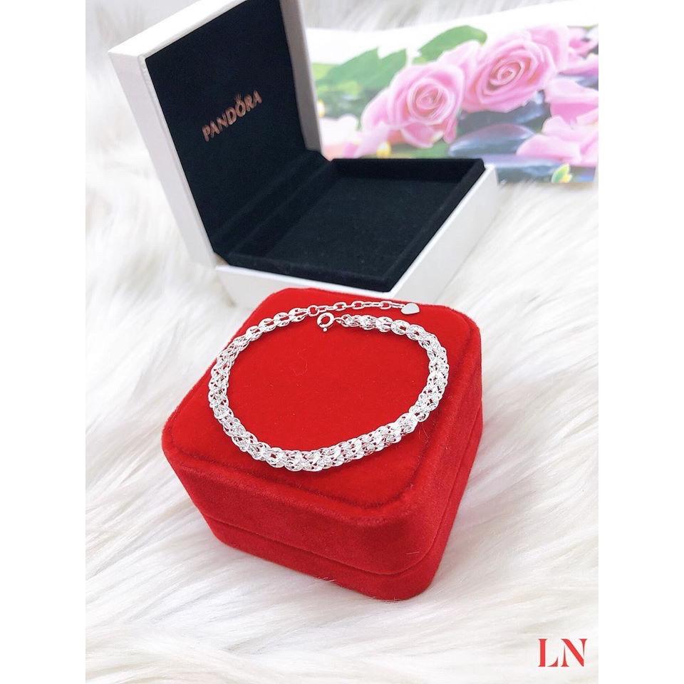 LẮC TAY BẠC NỮ CHỮ U CỰC XINH