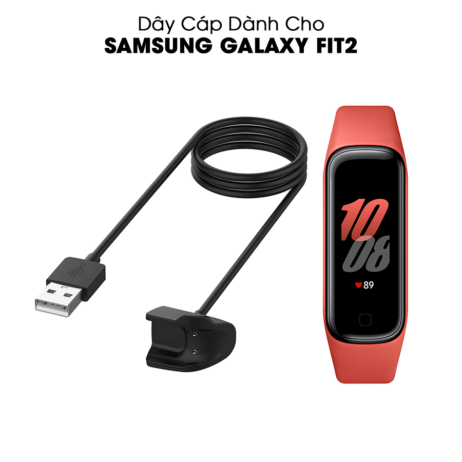 Dây Cáp Sạc Thay Thế Dành Cho Đồng Hồ Vòng Đeo Tay Thông Minh Samsung Galaxy Fit2 dài 25cm Handtown - Hàng Chính Hãng