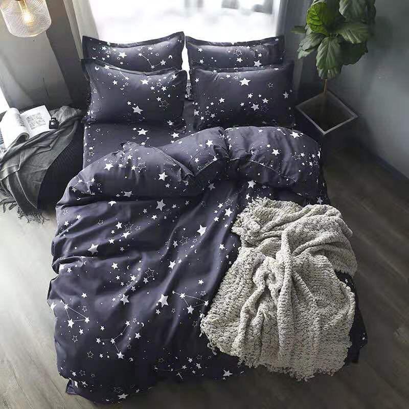 Bộ chăn ga gối phong cách Hàn Quốc ngàn sao