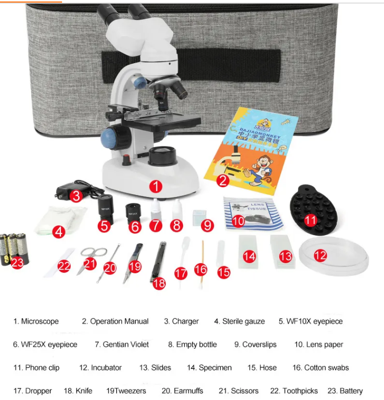 Kính hiển vi sinh học soi tinh trùng, tế bào Terino XW-002 (phóng đại 40x-1000x, dùng phòng lab) - Hàng chính hãng