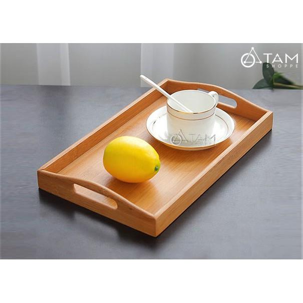 Khay gỗ đựng trà gỗ tre cao cấp số 13