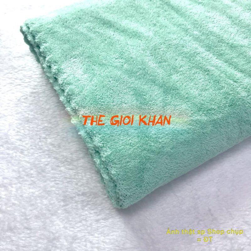 Khăn tắm dành cho cả nam và nữ khổ 140x70 - khăn tắm nhung san hô siêu thấm
