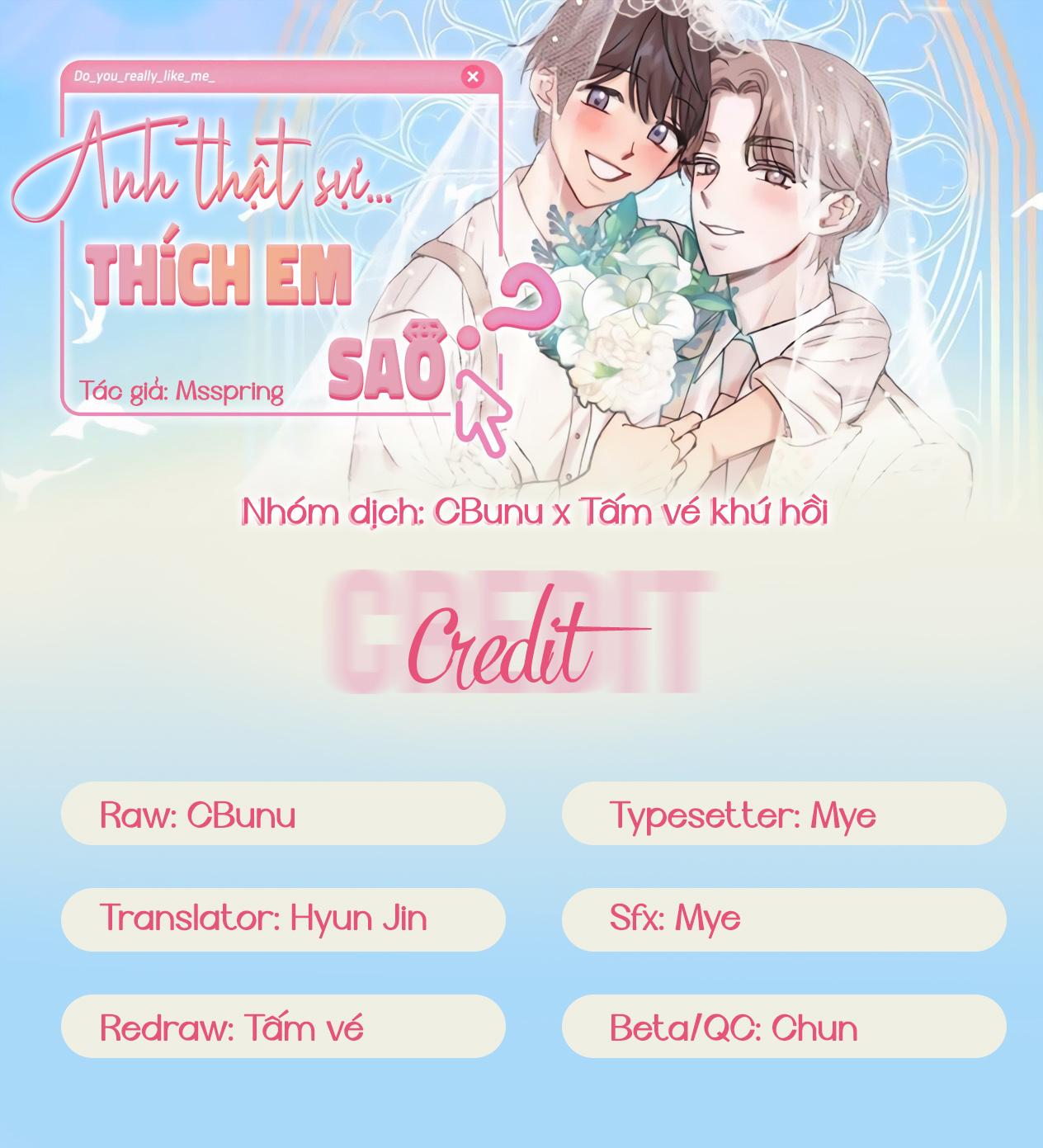 (CBunu) Anh Thật Sự Thích Em Sao chapter 15