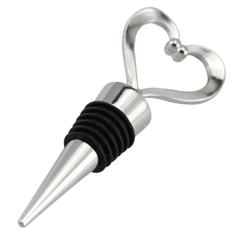 Heart-shaped Wine Stopper Metal Silicone Liquor Bottle Plug Grape Zinc Aluminum Alloy Alcoholic Spigot