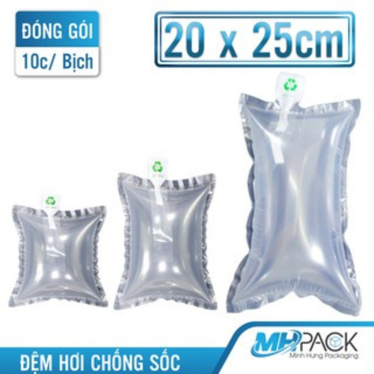 Túi đệm khí chống sốc  20x25cm bong bóng khí đệm hơi, túi hơi đệm khí, đệm hơi chèn hàng chống sốc-MHAPCK