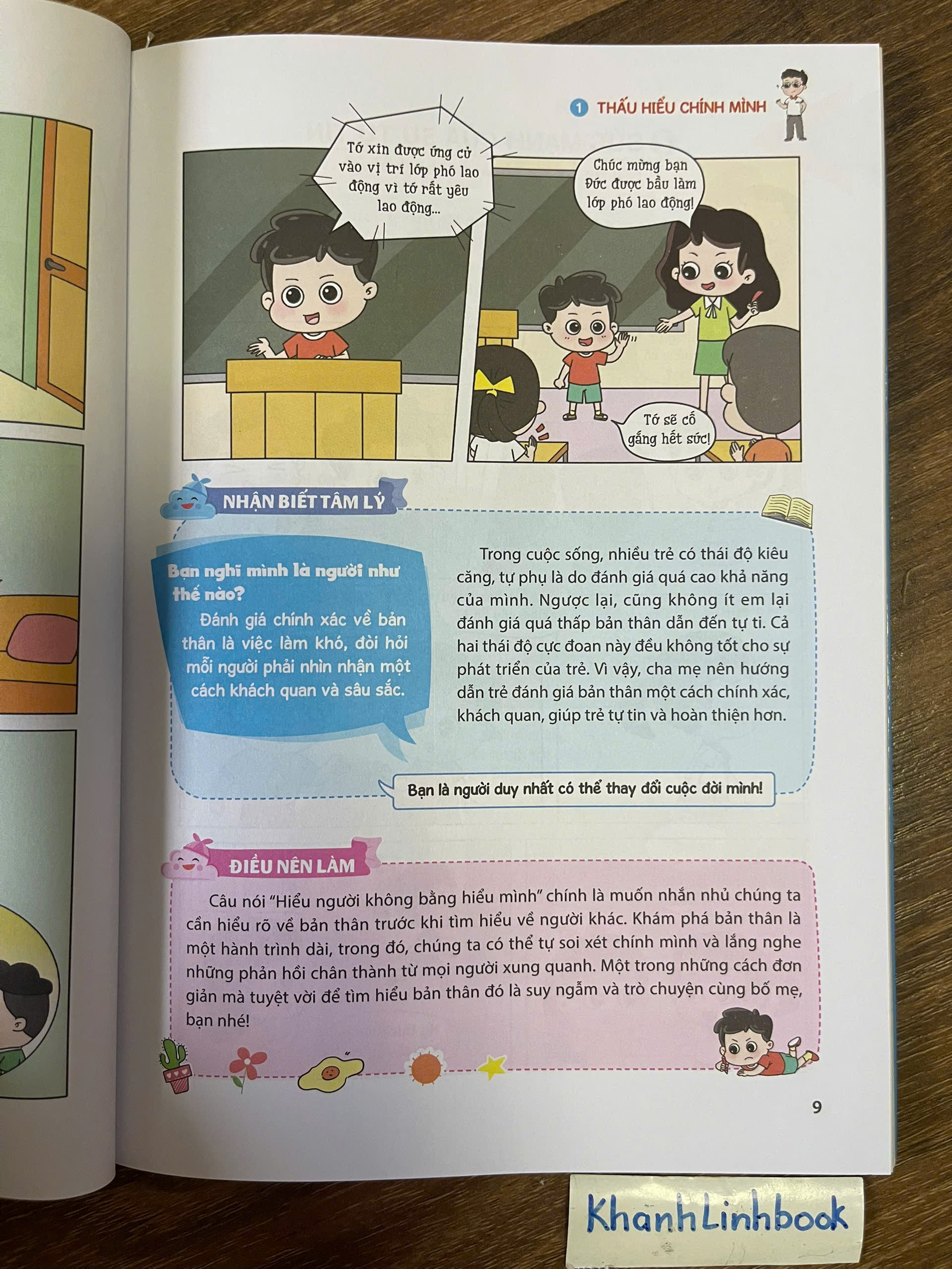 Sách - Truyện tranh tâm lý học đường - Xây dựng niềm tin vào bản thân