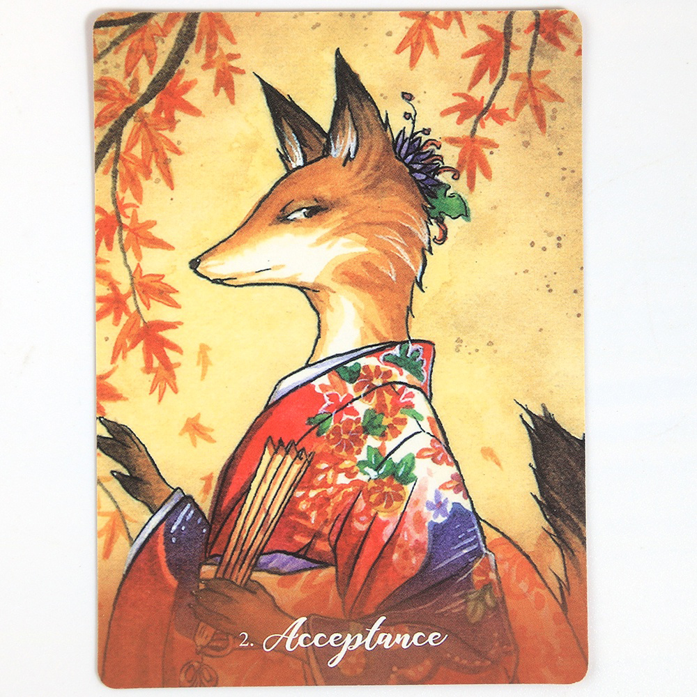 Bài Fox Fire The Kitsune Oracle 45 Lá Bài Đá Thanh Tẩy