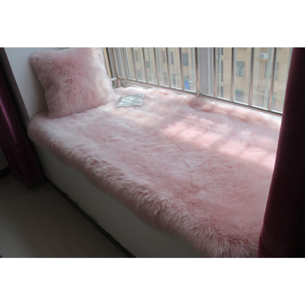 Thảm Len Lông Mịn Nhân Tạo Trải Sàn, Đệm Ghế 40x90cm