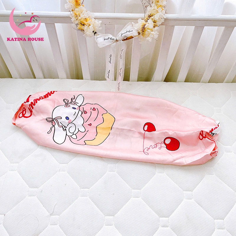 Vỏ áo gối ôm cho bé Katina House vải Tencel 60s mềm mượt mát lạnh, thấm hút tốt
