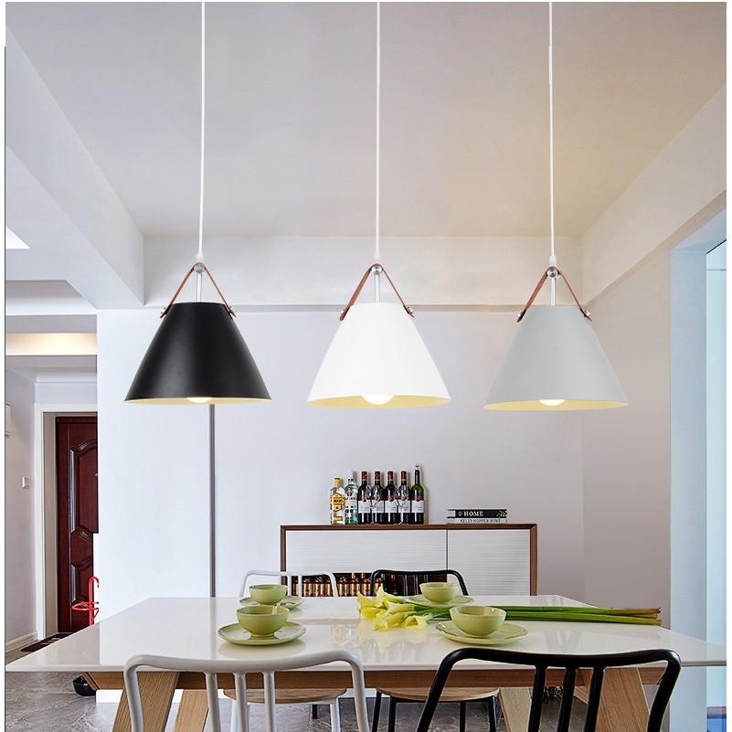Bộ 3 đèn thả 3 màu trang trí bàn ăn, phòng khách TRUNDER cao cấp kèm bóng LED chuyên dụng