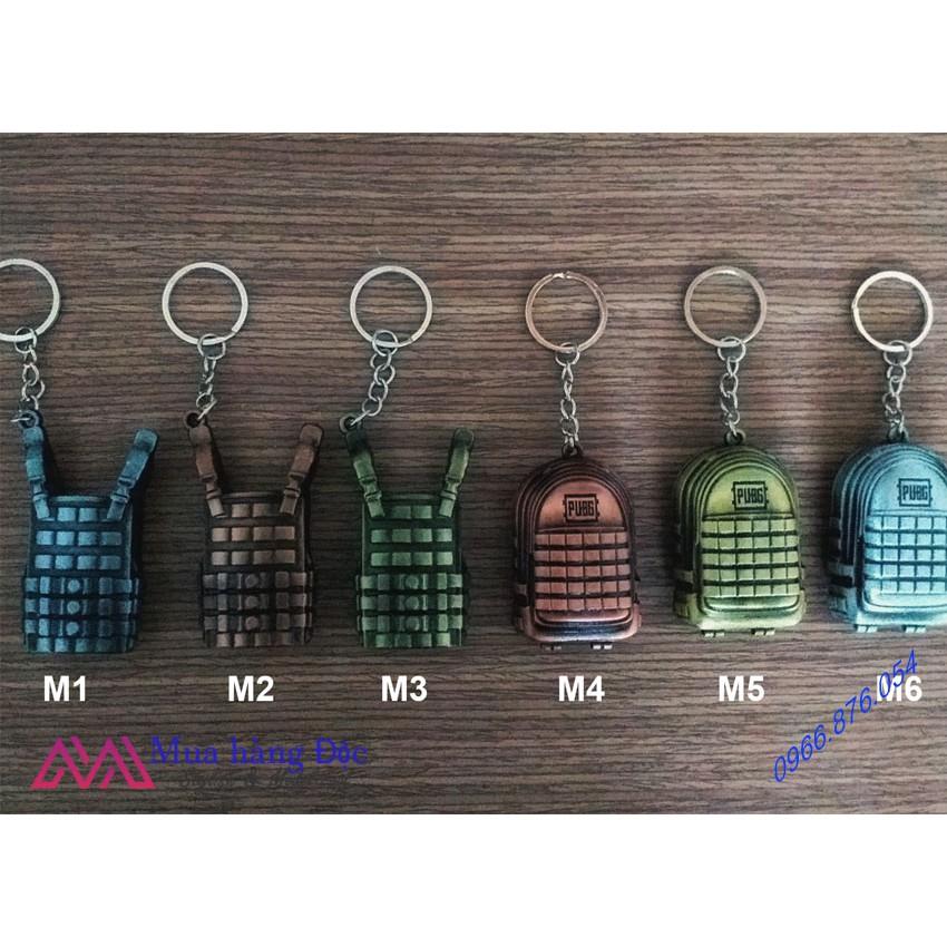 Móc Khóa Balo 3 Giáp 3 màu sắc độc lạ game PUBG