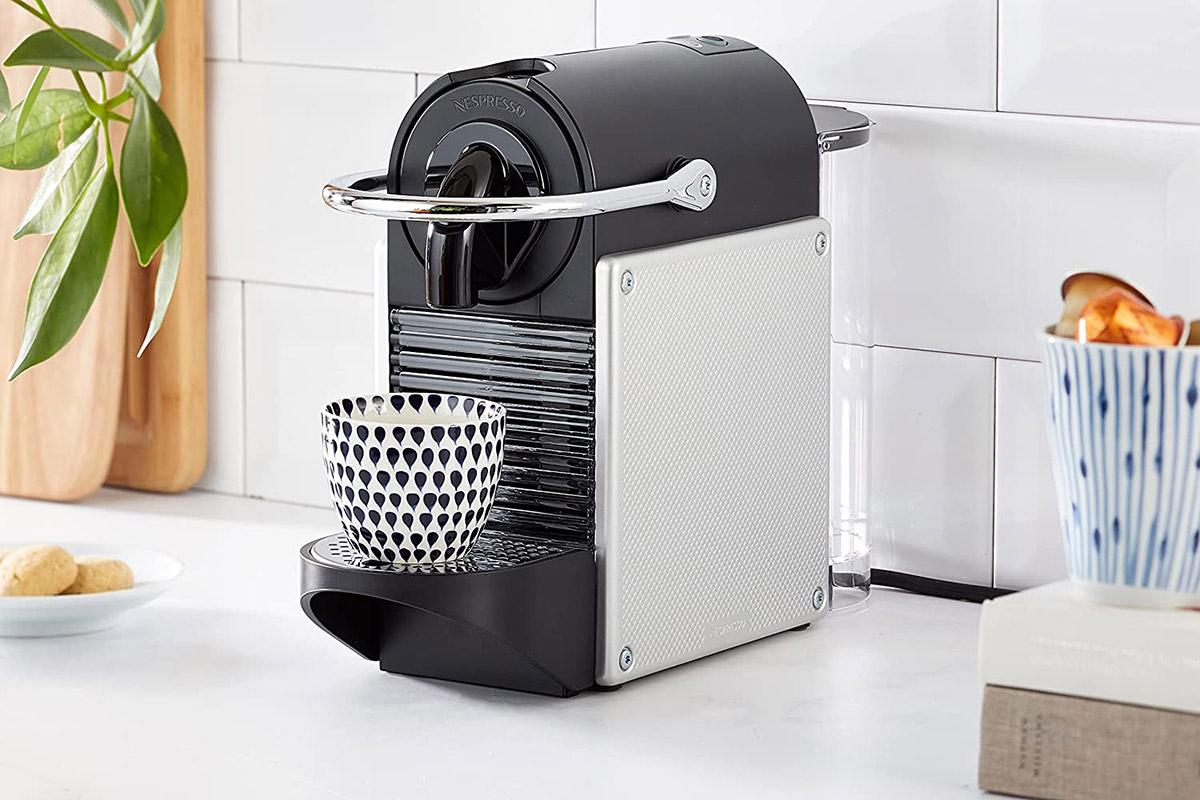 Máy Pha Cà Phê Viên Nén Delonghi Pixie Nespresso EN 124.S, Máy Pha Cafe, Espresso, Cappuccino, 19Bar,  700ml, Nhập Đức