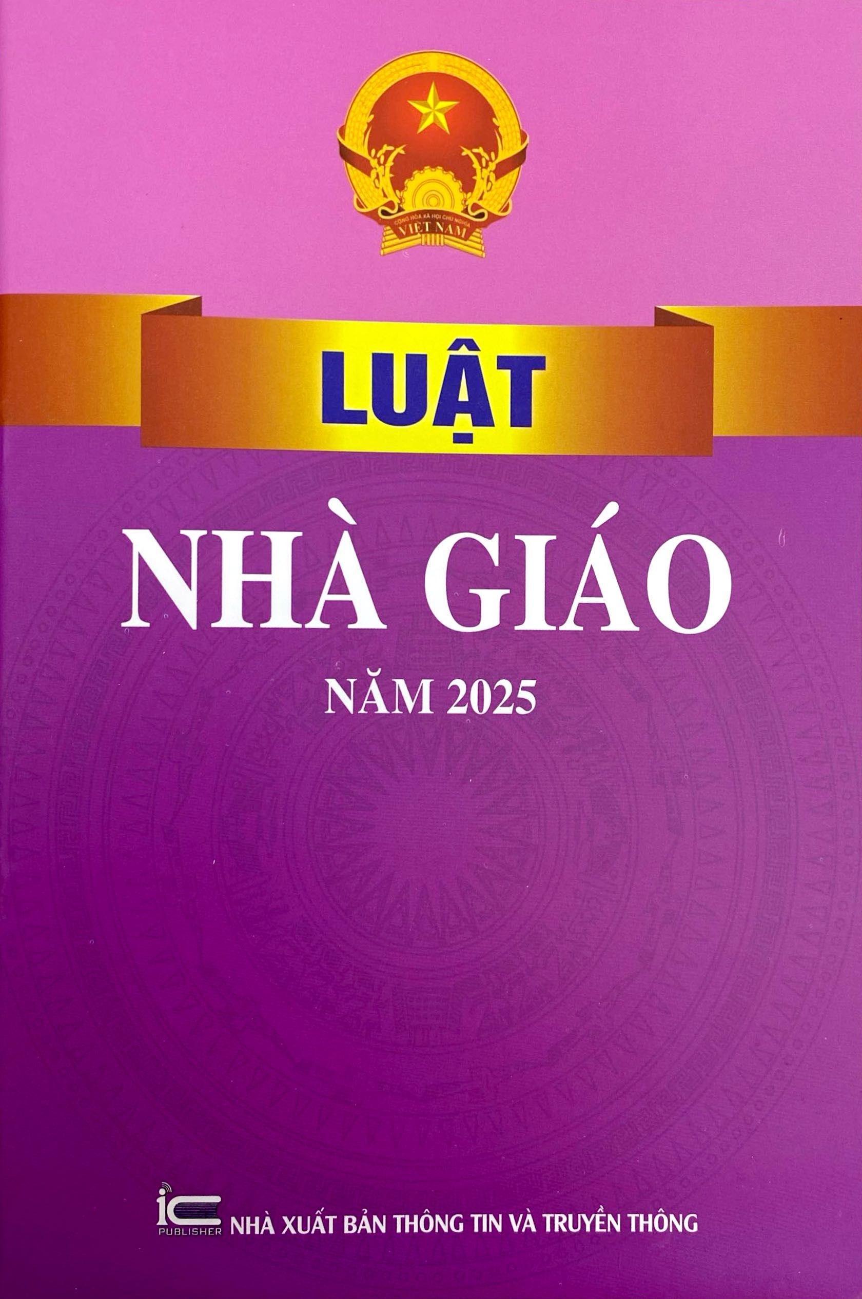 Sách - Luật Nhà Giáo Năm 2025