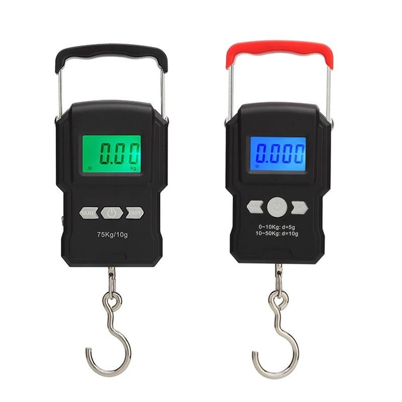 Cân Điện Tử Mini 50kg / 5g Màn Hình Lcd Có Móc Treo Tiện Lợi