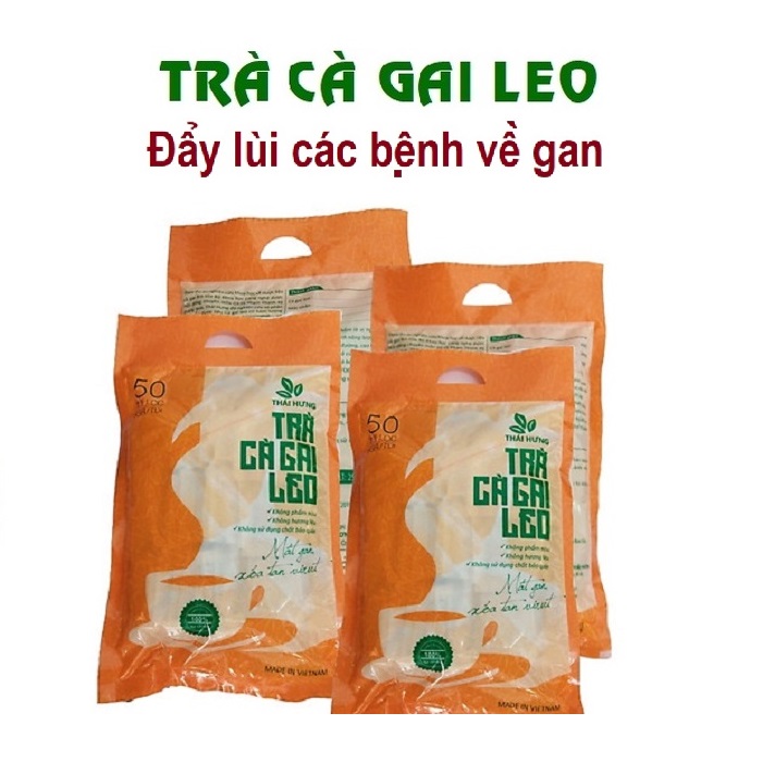 Combo 05 Bịch Trà Cà gai leo Thái Hưng  Thải độc gan, mát gan, giải rượu