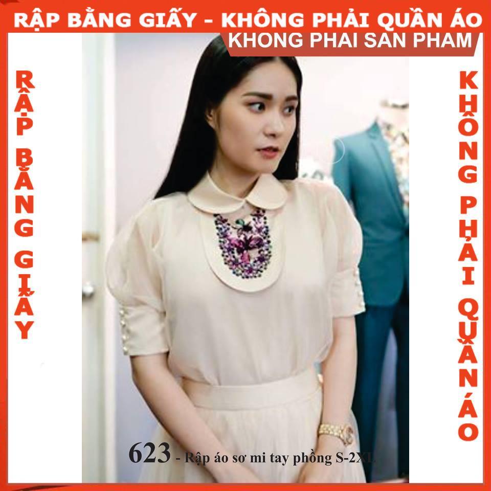 Rập giấy A0 mã 623 (BẢN VẼ) rập áo sơ mi