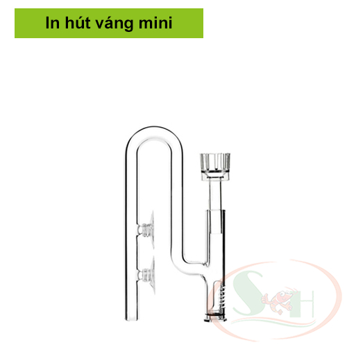 Ống in out thủy tinh Ista phun tia, hút váng mini 12, 16 mm bể thủy sinh cá tép