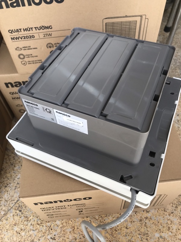 Quạt thông gió gắn tường 1 chiều Nanoco NWV1520 - Hàng chính hãng