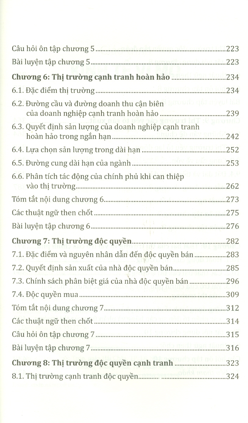 Giáo Trình Kinh Tế Vi Mô - TS. Vũ Trọng Phong &amp; TS. Trần Thị Hòa - (bìa mềm)