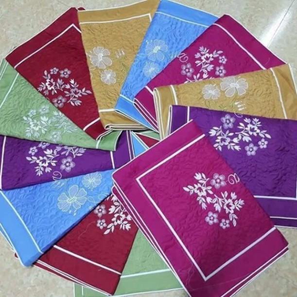 Vỏ gối satin chất lượng cotton hàng đẹp mẫu mới 2019
