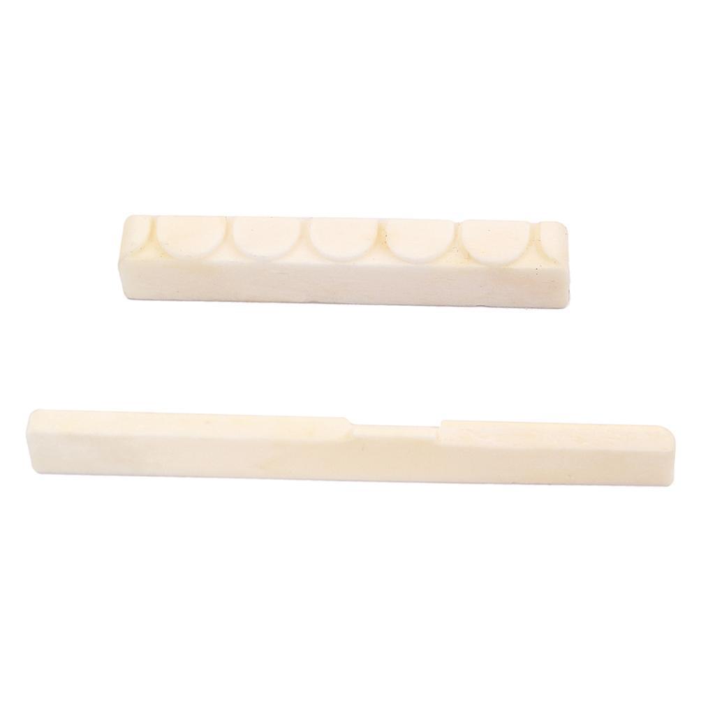 2-7pack Bone Bridge Saddle&Nut for Classical Guitar Parts Accessories