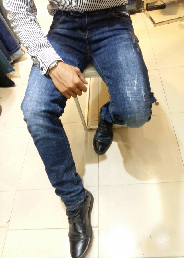 Quần Bò Nam Xanh Đậm Dáng Body XANHDAM01