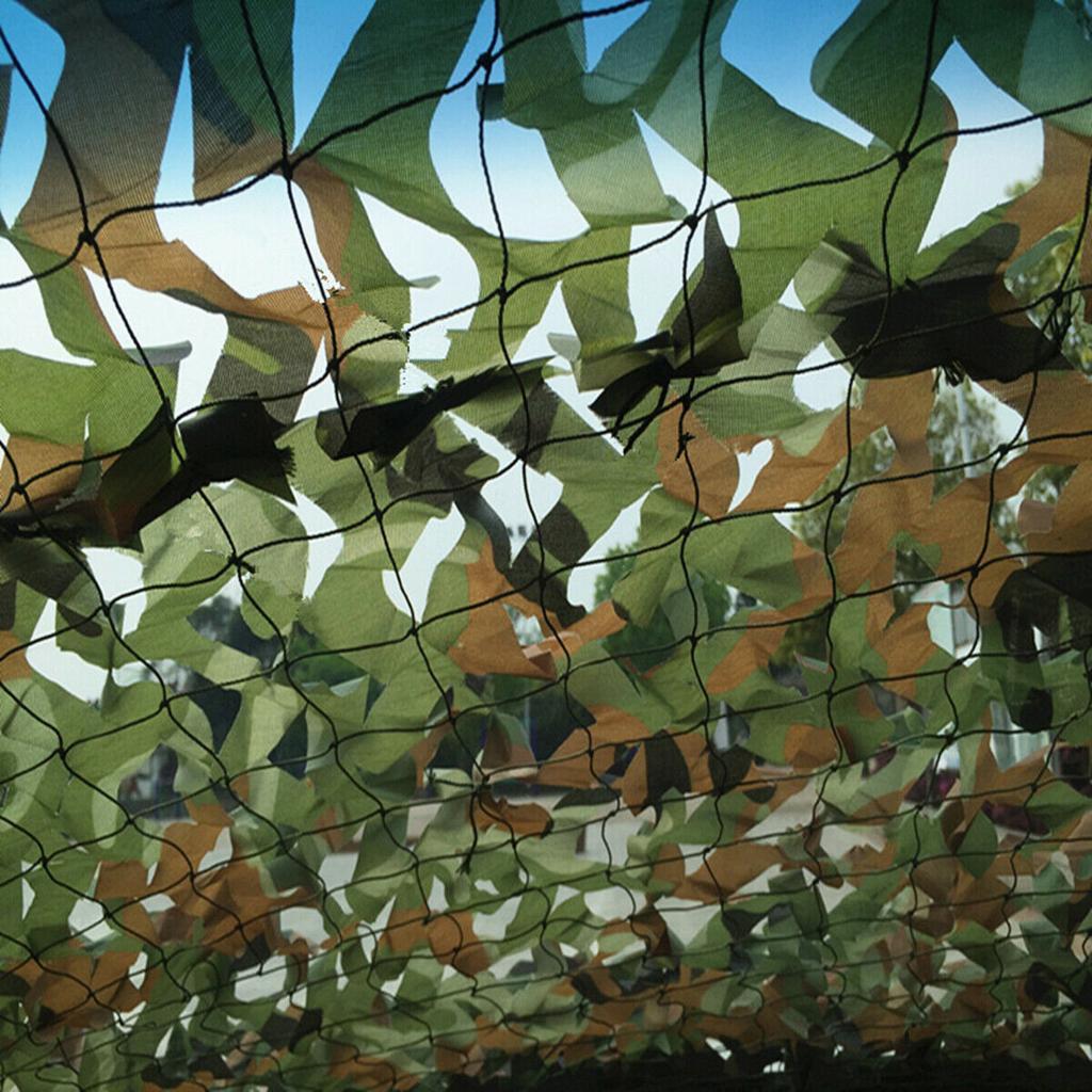 Premium Woodland Camouflage Netting Leaves Shooting Watch Blind Net Tarp Cover