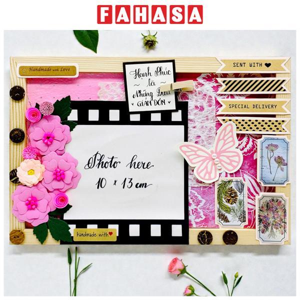 Khung Ảnh Hoa Bướm - 20 x 30 cm - Vinacraft - Màu Hồng