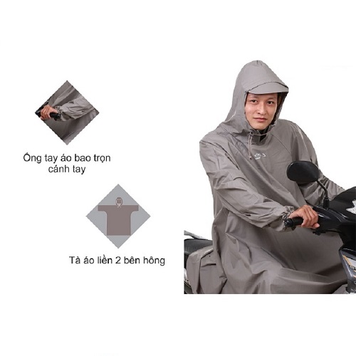 ÁO MƯA RANDO PONCHO COSY “KHÔNG ƯỚT ỐNG QUẦN - GIAO MÀU NGẪU NHIÊN