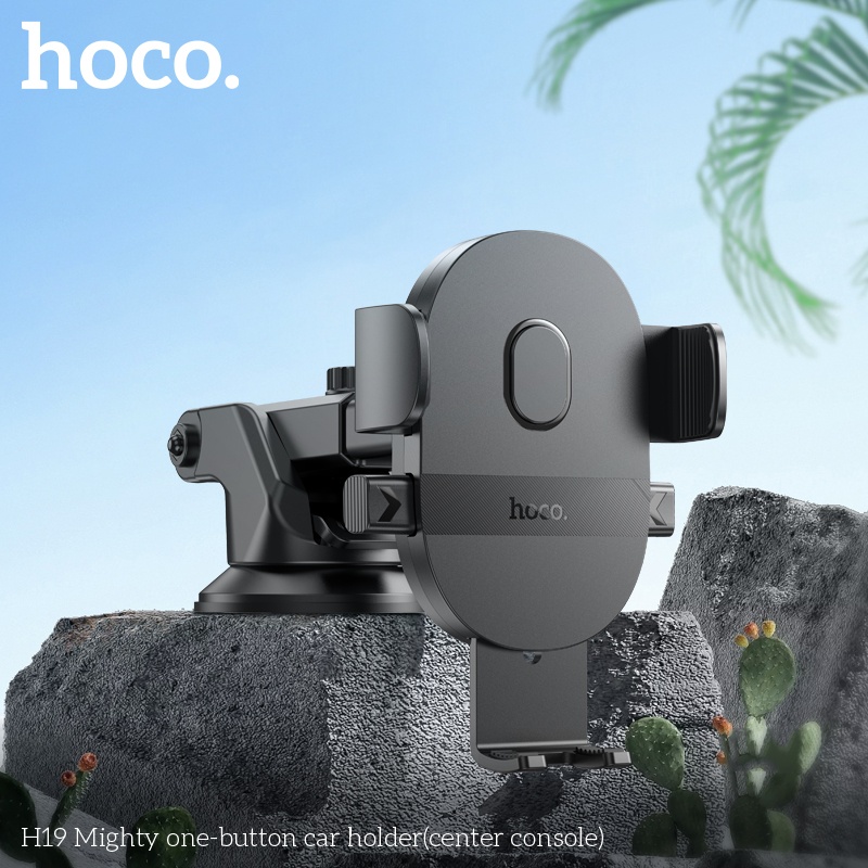Giá đỡ điện thoại trên xe hơi ô tô để từ 4,7-7 inch gắn trên kính hoặc táp lô H19 - hàng chính hãng