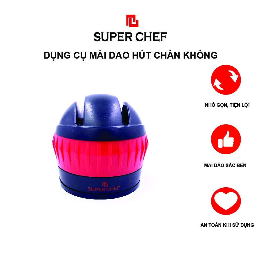 Dụng Cụ Mài Dao Hít Chân Không Super Chef Đa Năng, Hiệu Quả