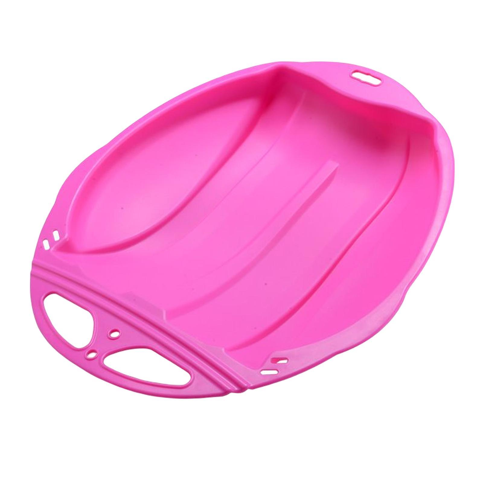 Portable Kids Snow Sled Sledge Toboggan Downhill Skiing Board Outdoor Luge Sleigh for Boys Gift