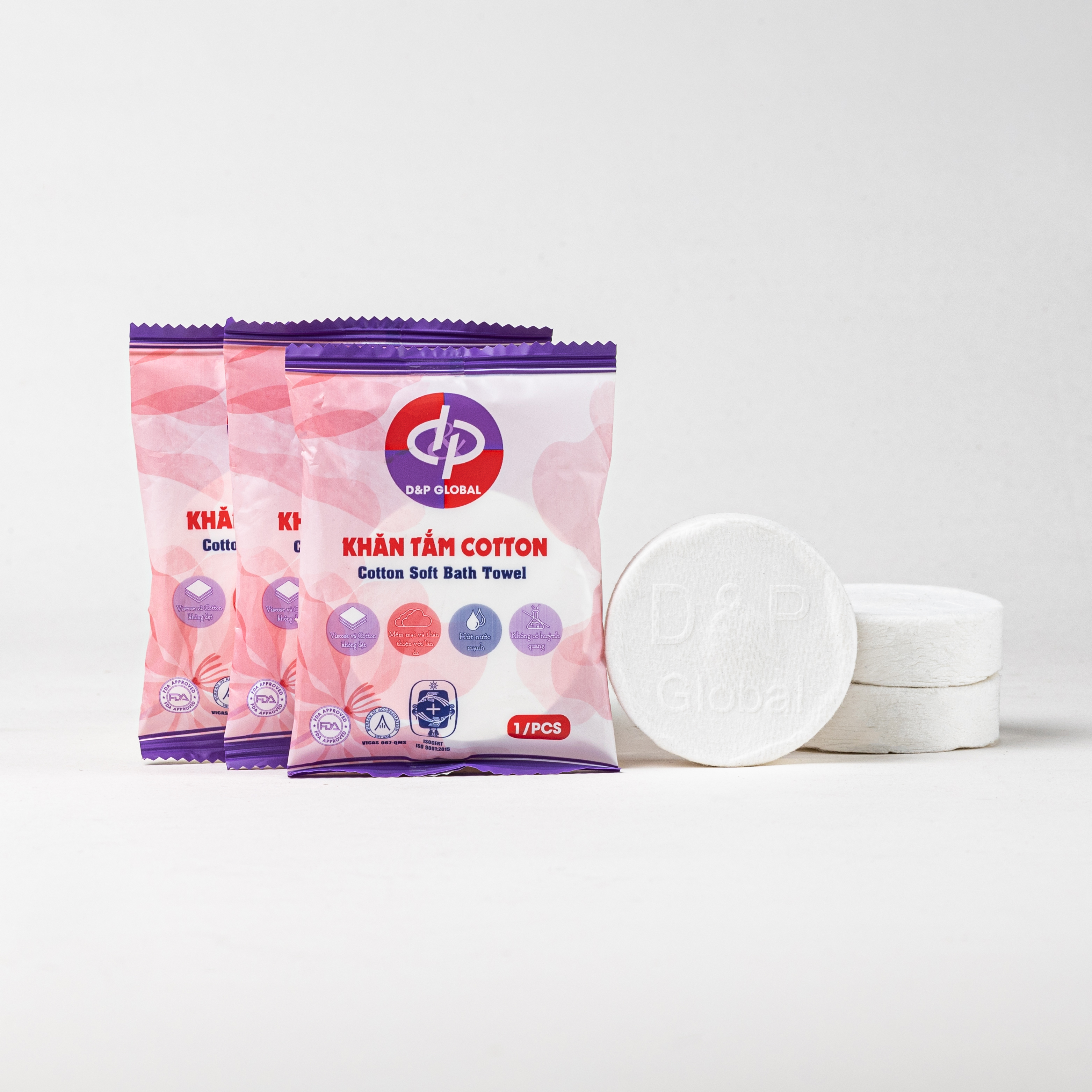 Khăn Tắm Nén Cotton Mềm Mại Và Thoáng, Mùi Hương Dễ Chịu