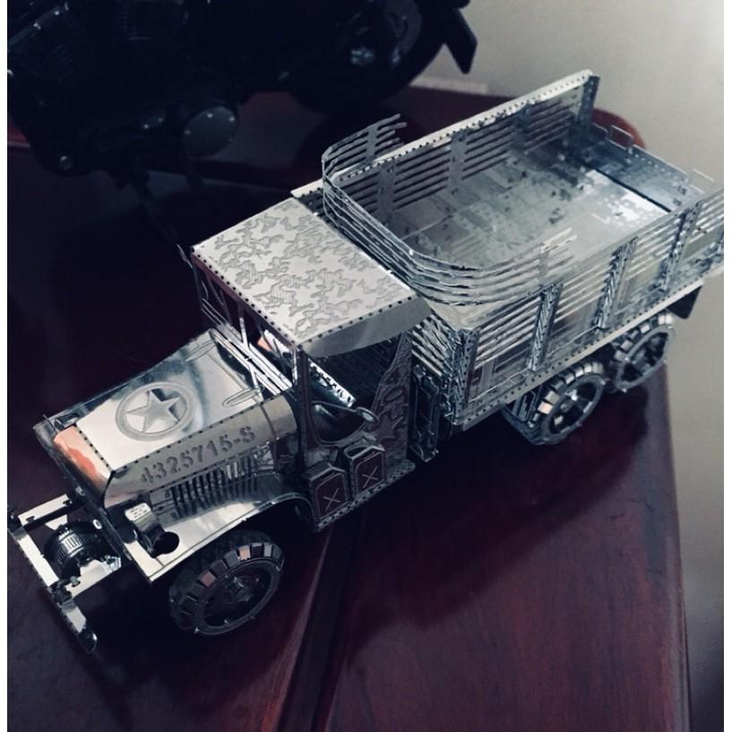 Mô Hình Lắp Ráp 3d Xe Tải Quân Sự GMC CCKW-353  - Hoa Kỳ