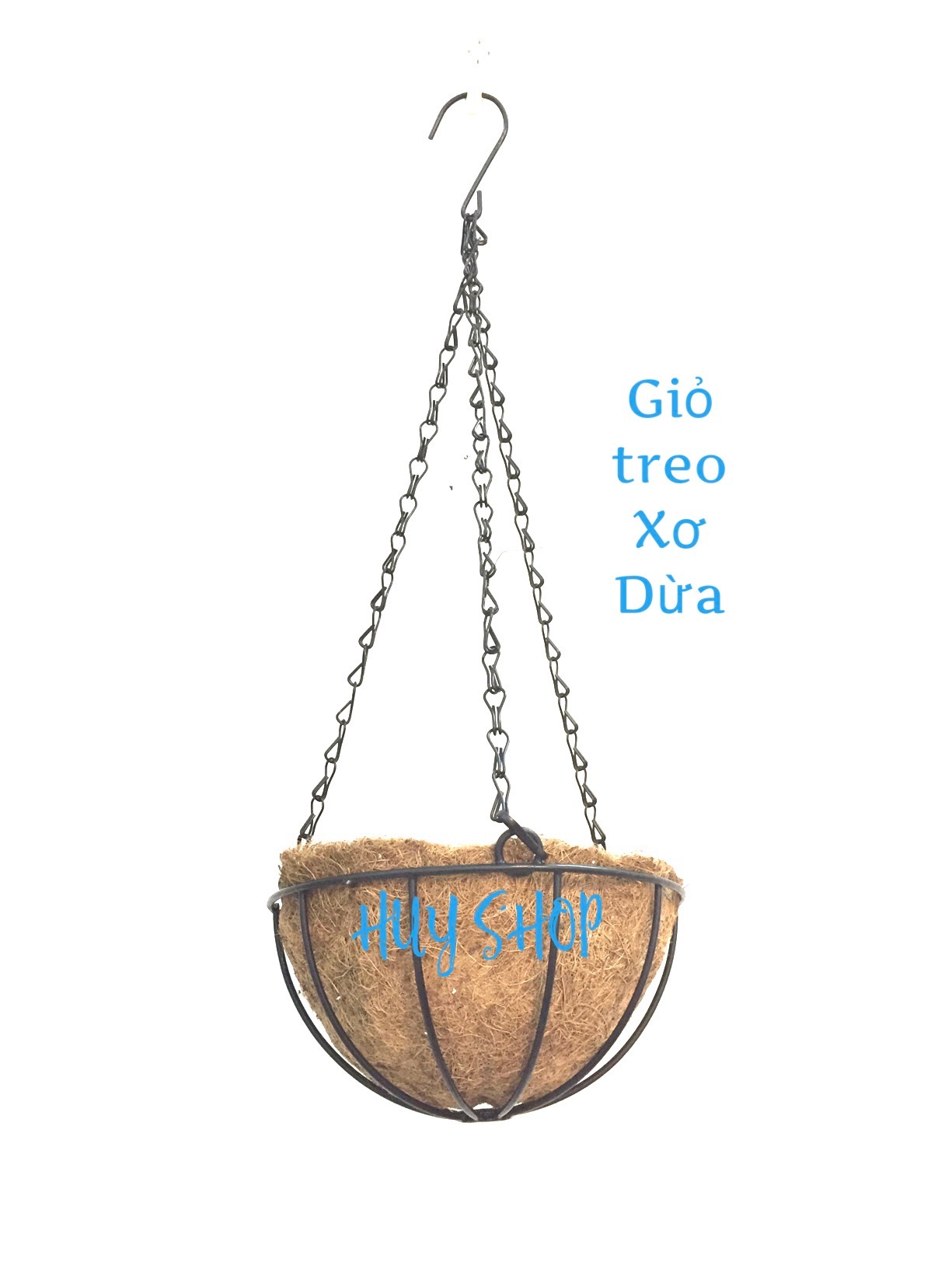GIỎ TREO TƯỜNG XƠ DỪA - GIỎ KHÔNG TRANG TRÍ
