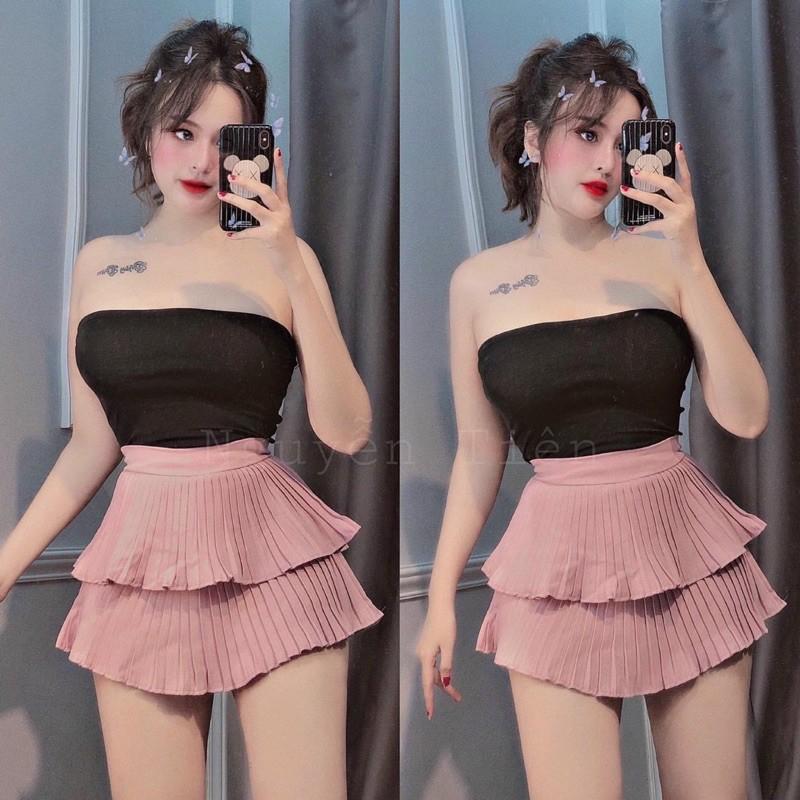 Chân Váy Ngắn 1 Tầng Xếp Ly Hàng loại 1 Quảng Châu Chất Siêu đẹp  Shopee  Việt Nam