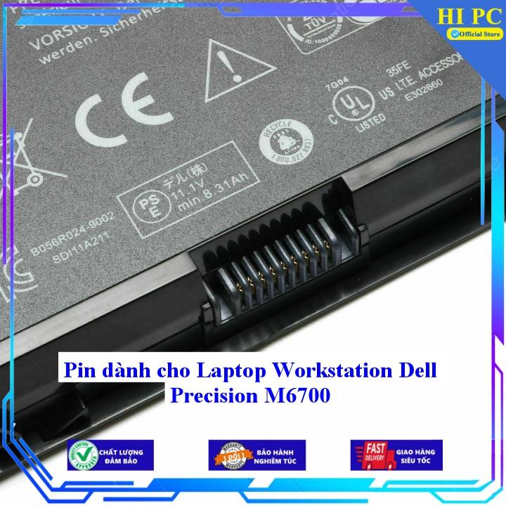Pin dành cho Laptop Workstation Dell Precision M6700 - Hàng Nhập Khẩu