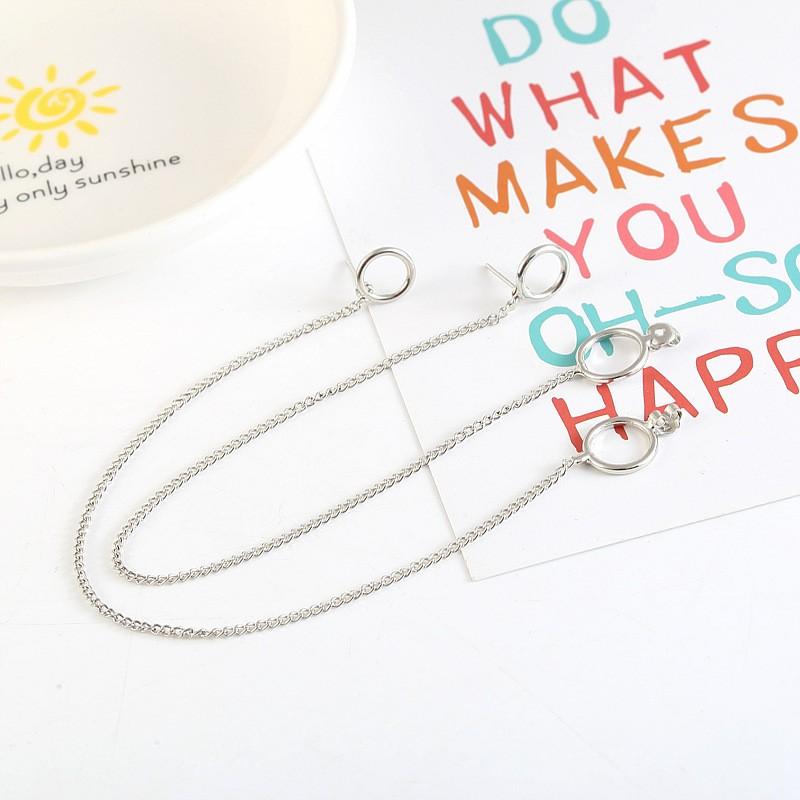 Bông tai khuyên tai unisex BTS mắt xích tròn