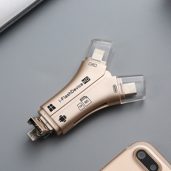 Đầu đọc thẻ nhớ đa năng TF, SD, kết nối USB, iphone, Type-C