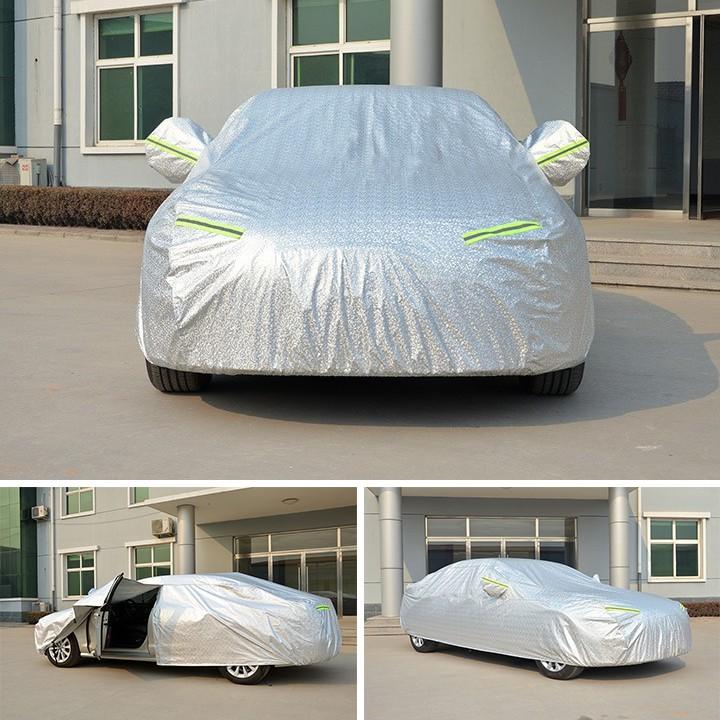 Bạt che phủ xe ô tô 5 chỗ Nissan Sunny, Bạt trùm xe hơi 5 chỗ cao cấp chất liệu vải PEVA chống nắng mưa không thấm nước
