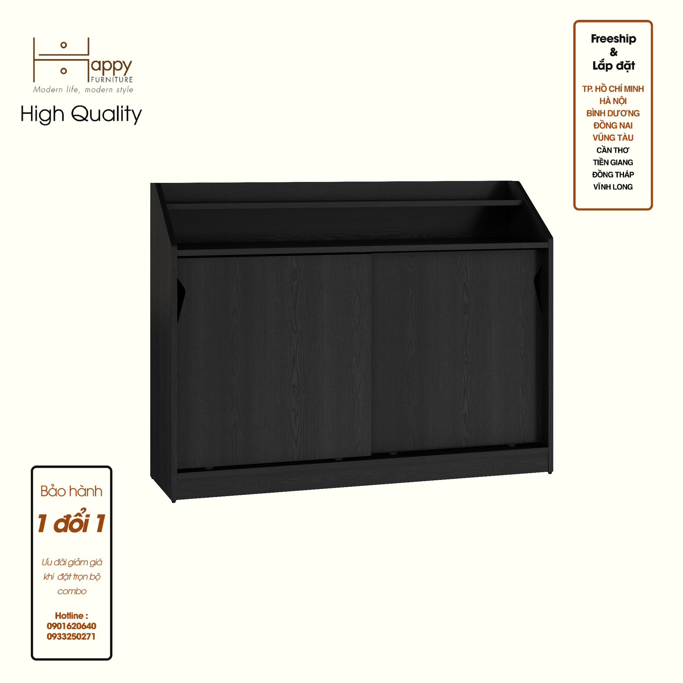 WINNI, Tủ lưu trữ 2 cánh lùa , 120cm x 34cm x 90cm , TCL_037