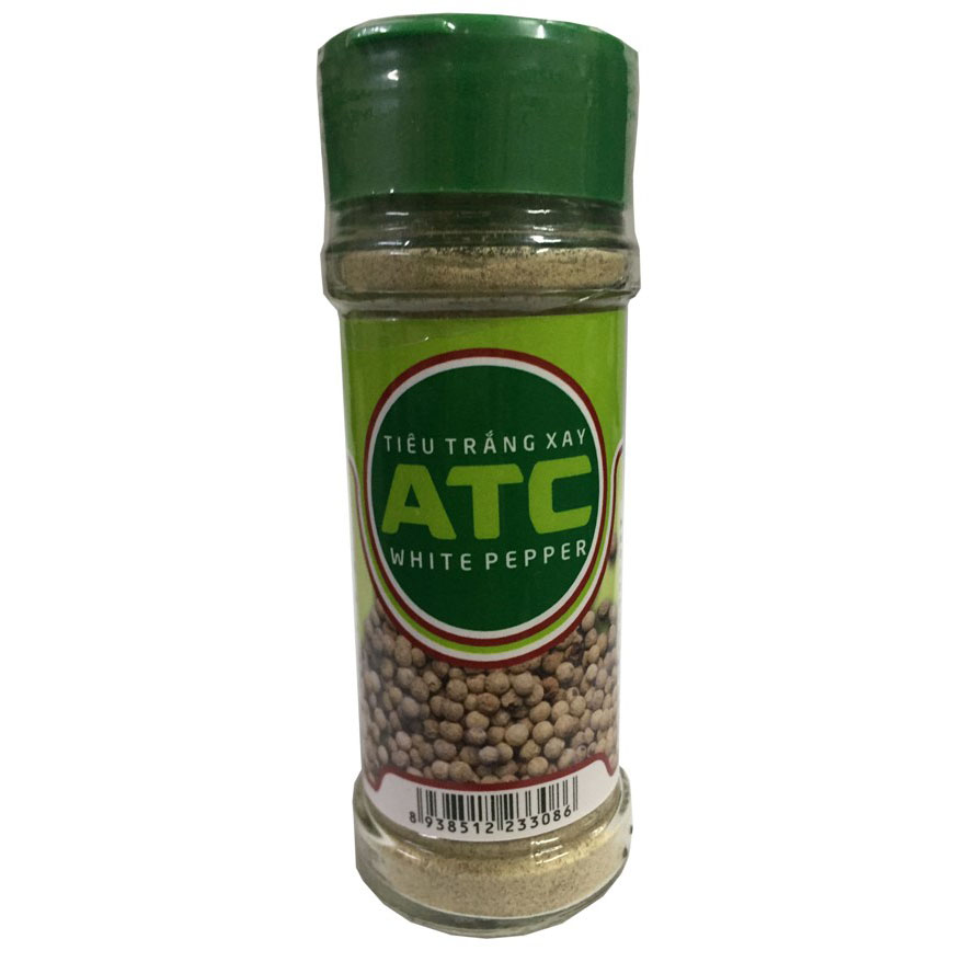 Tiêu trắng xay ATC chai 50g