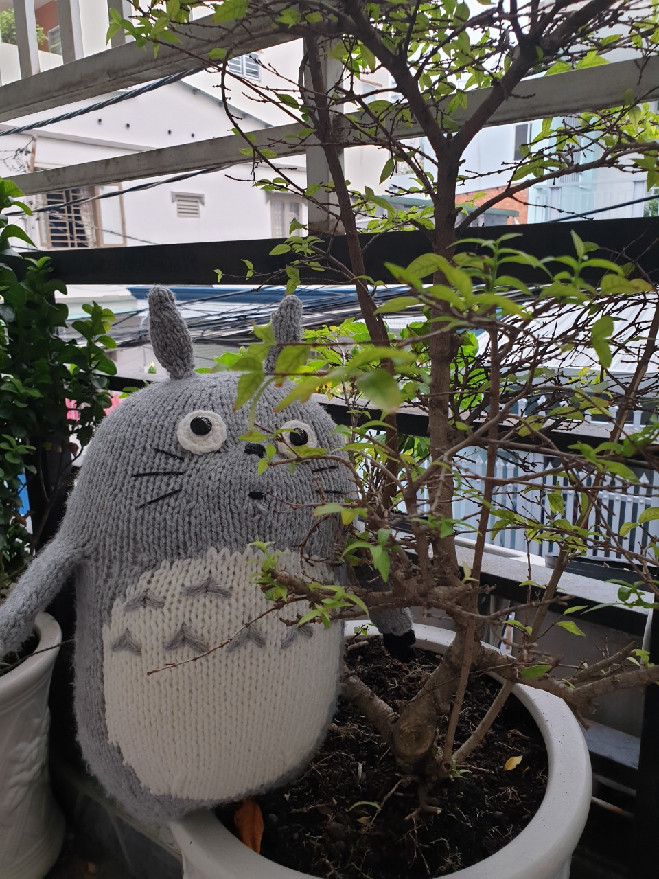 Thú Bông Totoro handmade Dori bằng len Canada 32cm