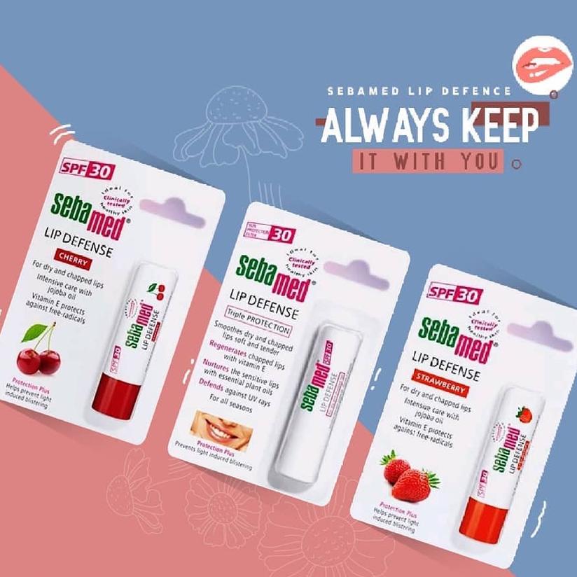 Son dưỡng bảo vệ, chống khô và chống nứt môi Sebamed Sensitive Skin Lip Defense không màu 4.8g