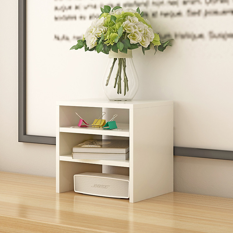 Kệ Sách Gỗ MDF Để Bàn 3 Ngăn Hình Chữ Nhật Cực Đẹp Lữu Trữ Vật Dụng Ngăn Nắp